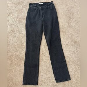 Abercrombie & Fitch Curve Love Ultra High Rise 90s slim Straight Jeans crossover